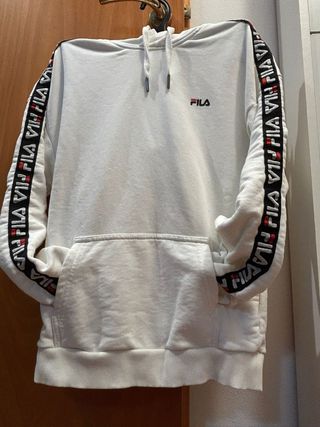 Felpa Fila con cappuccio bianca