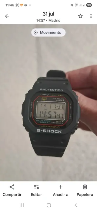 Casio G-Shock DW-5000 R