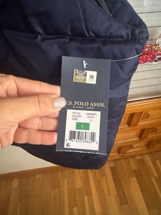 Chaleco de plumas Polo Talla L Hombre