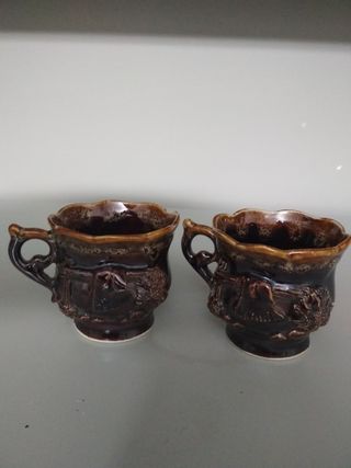 Coppia Tazzine Vintage Arthur Wood Anni '30/'40