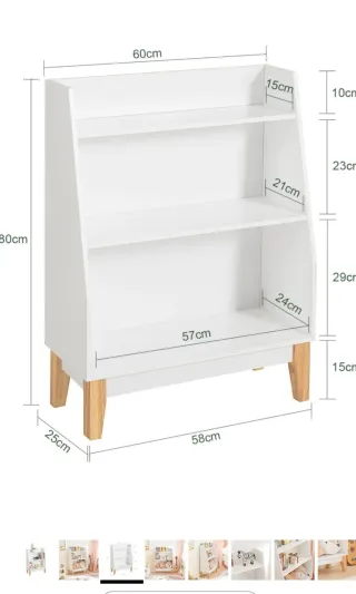 Estantería infantil nórdica blanca