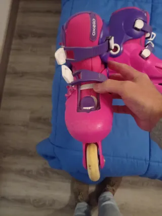 Patines Oxelo rosas y morados talla 32-34