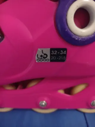 Patines Oxelo rosas y morados talla 32-34