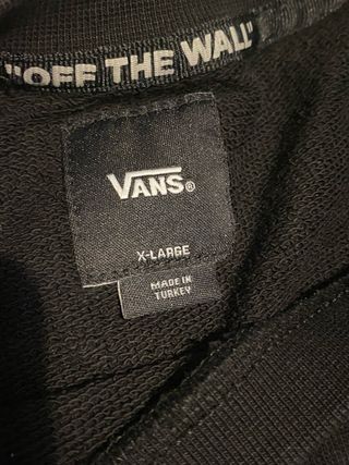 Felpa Vans nera con ricamo