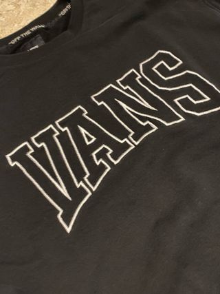 Felpa Vans nera con ricamo