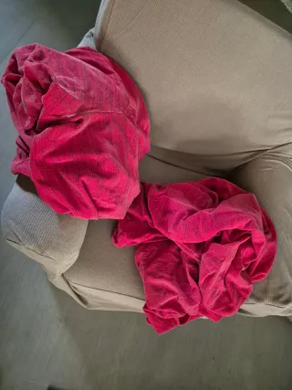 Coppia copripoltrone natalizie rosse