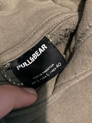 Felpa con cappuccio Pull&Bear verde oliva