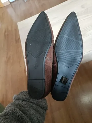 Botín marrón con cordones