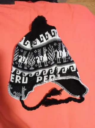 Gorro de lana tejido Perú