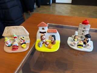 Belén minimalista de cerámica