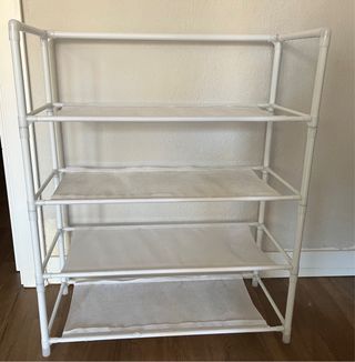 Zapatero Estantería Plástico Blanco