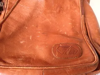 Porta abiti in pelle italiana marrone P.G.P