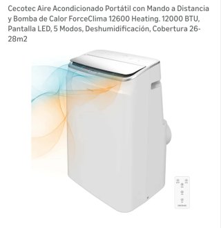 Aire Acondicionado PORTATIL con, calefacción