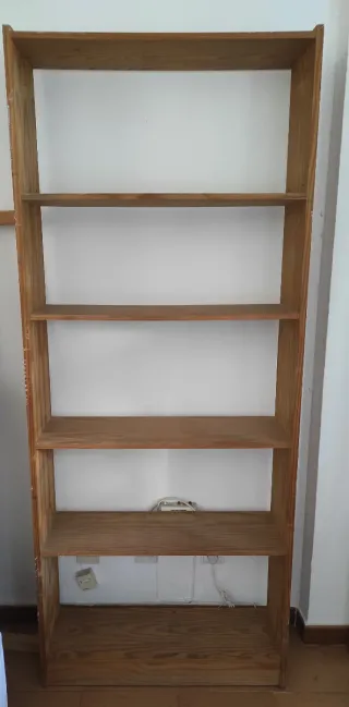 Estantería de madera 5 baldas