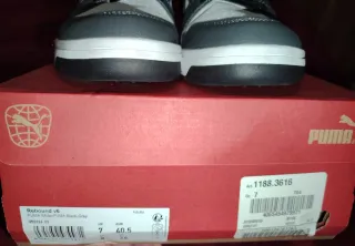 Zapatillas Puma Rebound v6 Altas Grises y Blancas