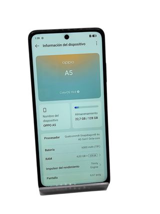 OPPO A5 128GB/4GB RAM NERO + SCATOLA *NUOVO*
