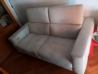 Divano relax beige in tessuto