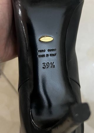 Stivali Sergio Rossi neri ginocchio tacco