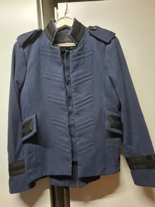 Chaqueta Zara azul militar