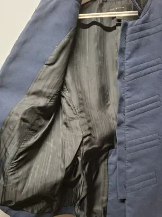 Chaqueta Zara azul militar