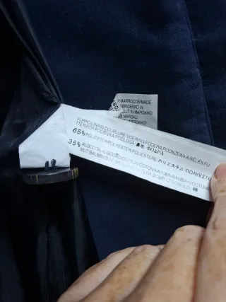 Chaqueta Zara azul militar