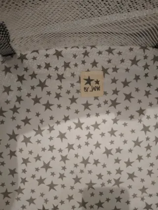 Parque cuna Jane estrellas gris