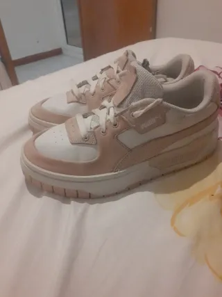 Zapatillas Puma Mujer Rosa y Blanco