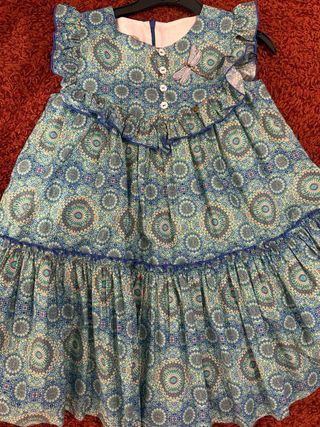 Vestido Noma Fernandez estampado talla 8