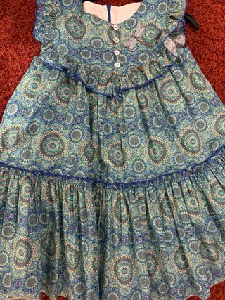 Vestido Noma Fernandez estampado talla 8