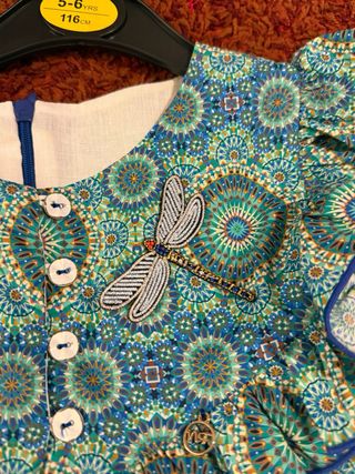 Vestido Noma Fernandez estampado talla 8