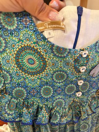 Vestido Noma Fernandez estampado talla 8