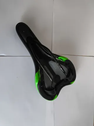 Sillín Bicicleta Estática Negro/Verde
