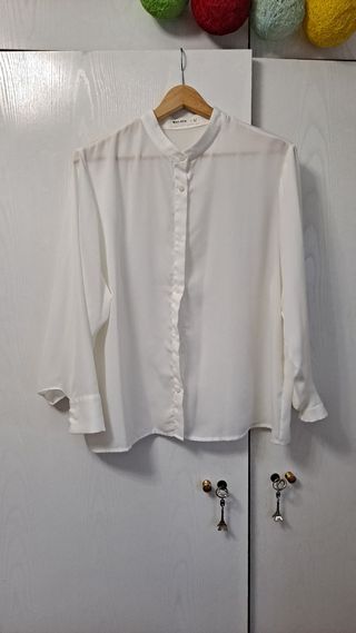 Blusa blanca fiesta talla M