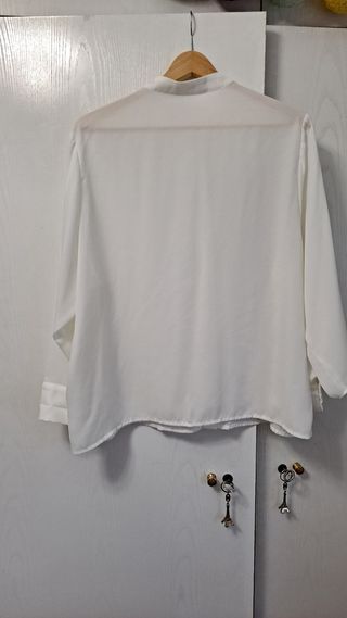 Blusa blanca fiesta talla M