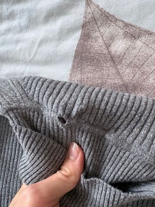 Jersey de cuello alto gris