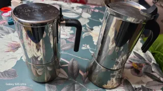 2Cafeteras Italianas Acero Inoxidable