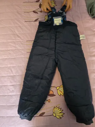 Mono de nieve infantil camuflaje azul