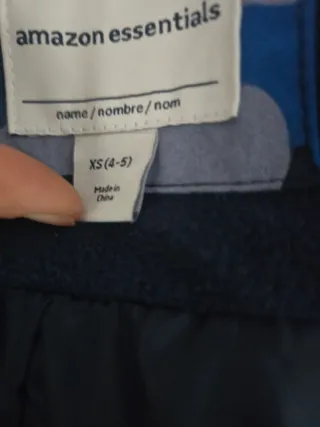 Mono de nieve infantil camuflaje azul