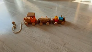 Tren de madera para arrastrar