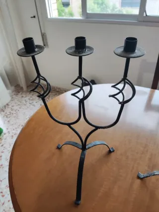 Candelabri in metallo nero