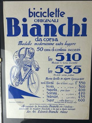 Póster Publicitario Bicicletas Bianchi Originales