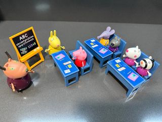 Figuras Peppa Pig Escuela