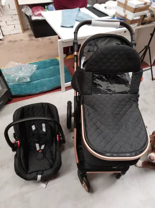 Carrito bebé 3 en 1 con accesorios