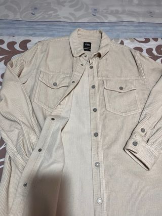 Chaqueta Zara Beige Corduroy