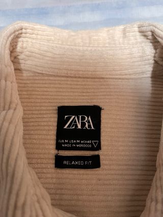 Chaqueta Zara Beige Corduroy
