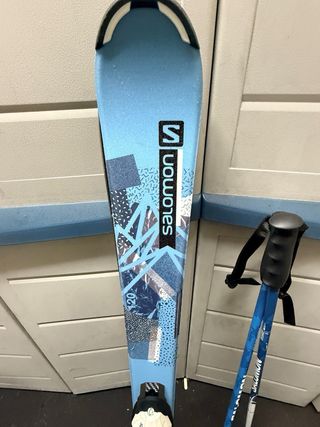 Esquís Salomon Niños con Bastones