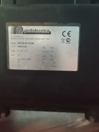 Hidrolimpiadora agua caliente Portotecnica