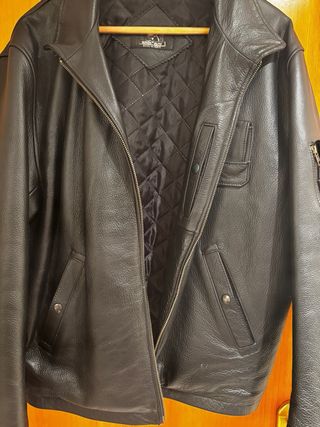 Cazadora Aviador Bison Futé Negra