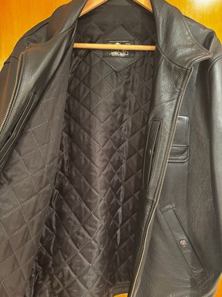 Cazadora Aviador Bison Futé Negra