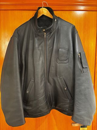 Cazadora Aviador Bison Futé Negra